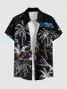 Coconut Tree Cloud Moon Bird Print Plus Size Matching Hawaii Beach Outfit For Couples -  