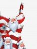 Robe débardeur grande taille imprimée Père Noël et bonbons - Rouge 3X