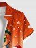 Christmas Light Snowflake Santa Claus Coconut Tree Dip Dye Ombre Print Plus Size Matching Outfit For Couples -  