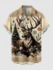 Christmas Tree Ball Snowflake Elk Print Plus Size Matching Outfit For Couples -  