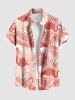 Tropical Leaf Flamingo Print Plus Size Matching Hawaii Beach Outfit For Couples -  
