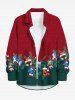 Christmas Pine Needles Doll Drum Candy Print Plus Size Matching Outfit For Couples -  