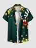 Glitter Christmas Light Ball Elk Snowflake Print Plus Size Matching Outfit For Couples -  