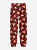 Plus Size Men's Christmas Plaid Dog Print Pajama Jogger Pants -  