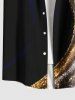 Christmas Curve Glitter Light Beam Print Plus Size Matching Outfit For Couples -  