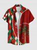 Christmas Ball Coconut Tree Plaid Print Plus Size Matching Outfit For Couples -  
