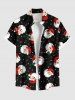 Christmas Santa Claus Snowflake Print Plus Size Matching Outfit For Couples -  
