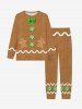 Matching Gingerbread Candy Hearts Christmas Pajamas for Couples Sleepwear Set -  