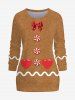 Matching Gingerbread Candy Hearts Christmas Pajamas for Couples Sleepwear Set -  