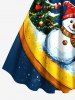 Christmas Tree Snowman Banana Galaxy Print Plus Size Matching Outfit For Couples -  