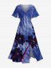 Coconut Tree Ombre Sky Print Plus Size Matching Hawaii Beach Outfit For Couples -  