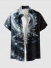 Christmas Snowflake Light Spot Print Plus Size Matching Outfit For Couples -  