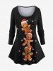 Matching Snowflakes Star Gingerbread Christmas Pajamas for Couples Sleepwear Set -  