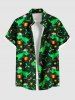 Christmas Holly Fruit Star Dinosaur Candy Print Plus Size Matching Outfit For Couples -  