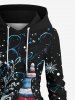 Christmas Snowman Flowers Print Plus Size Matching Outfit For Couples -  