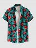Christmas Holly Fruit Leaf Print Plus Size Matching Outfit For Couples -  