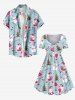 Plus Size Christmas Tree Santa Claus Snowman Print Cinched Dress -  
