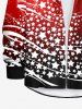 Christmas Tree Stars Print Plus Size Matching Outfit For Couples -  