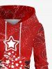 Christmas Tree Stars Print Plus Size Matching Outfit For Couples -  