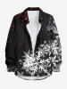 Ombre Christmas Snowflake Print Matching Outfit For Couples -  