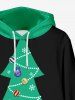 Cosplay Christmas Tree Ball Snowflake Print Plus Size Matching Outfit For Couples -  