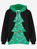 Cosplay Christmas Tree Ball Snowflake Print Plus Size Matching Outfit For Couples -  