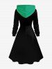 Cosplay Christmas Tree Ball Snowflake Print Plus Size Matching Outfit For Couples -  