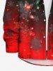 Christmas Snowflake Dip Dye Ombre Print Plus Size Matching Outfit For Couples -  