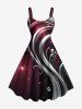 Christmas Ball Curve Ombre Print Plus Size Matching Outfit For Couples -  