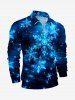 Christmas Snowflake Galaxy Print Plus Size Matching Outfit For Couples -  