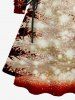 Christmas Tree Star Light Glitter 3D Print Plus Size Matching Outfit For Couples -  
