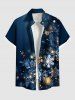 Christmas Snowflake Leaf Glitter 3D Print Plus Size Matching Outfit For Couples -  