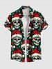 Christmas Hat Skulls Print Plus Size Matching Outfit For Couples -  