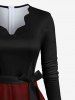 Christmas Tree Leaf Print Plus Size Matching Outfit For Couples -  