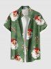 Ensemble assorti grande taille pour couples, motif Père Noël, lettre, bonbons et branches - Vert 