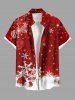 Glitter Christmas Snowflake Ball Print Plus Size Matching Outfit For Couples -  