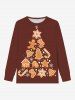 Matching Tree Bells Gingerbread Candy Snowflake Christmas Pajamas for Couples Sleepwear Set -  