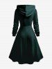Ensemble assorti grande taille pour couples, motif sapin de Noël, boule et étoile, Père Noël - Noir 