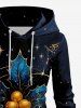 Christmas Holly Fruit Leaf Star Tassel Print Plus Size Matching Outfit For Couples -  