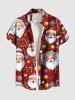 Christmas Ball Snowflake Santa Claus Candy Print Plus Size Matching Outfit For Couples -  
