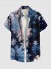 Christmas Snowflake Galaxy Print Plus Size Matching Outfit For Couples -  