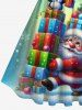 Christmas Santa Claus Penguin Snowflake Print Plus Size Matching Outfit For Couples -  