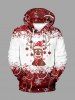Christmas Elk Snowflake Print Plus Size Matching Outfit For Couples -  
