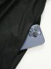 Plus Size Solid Pockets A Line Dress with Removable Belt -  