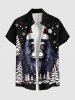Christmas Tree Snowflake Hat Gorilla Print Plus Size Matching Outfit For Couples -  