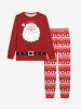Matching Santa Claus Snowflakes Christmas Pajamas for Couples Sleepwear Set -  