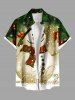 Christmas Snowman Star Snowflake Print Plus Size Matching Outfit For Couples -  