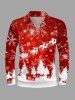 Christmas Tree Elk Snowflake Print Plus Size Matching Outfit For Couples -  