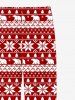 Plus Size Men's Christmas Tree Snowflake Polar Bear Print Jogger Pants -  