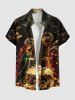 Christmas Nativity of Jesus Print Plus Size Matching Outfit For Couples -  